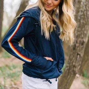 Zyia NWOT rainbow bomber jacket XS